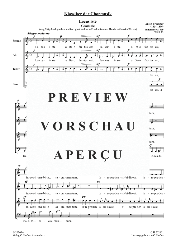 Produktgalerie: Seite 2 von 3 Locus iste - Graduale (Klassiker der Chormusik), , Gemischter Chor