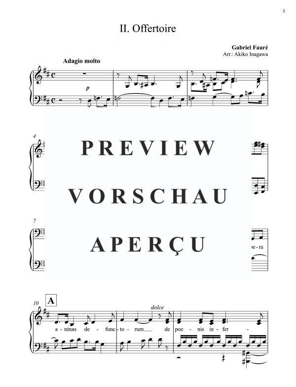 Produktgalerie: Seite 8 von 11 Requiem complete (7 movements), Inagawa, Akiko, Klavier Solo
