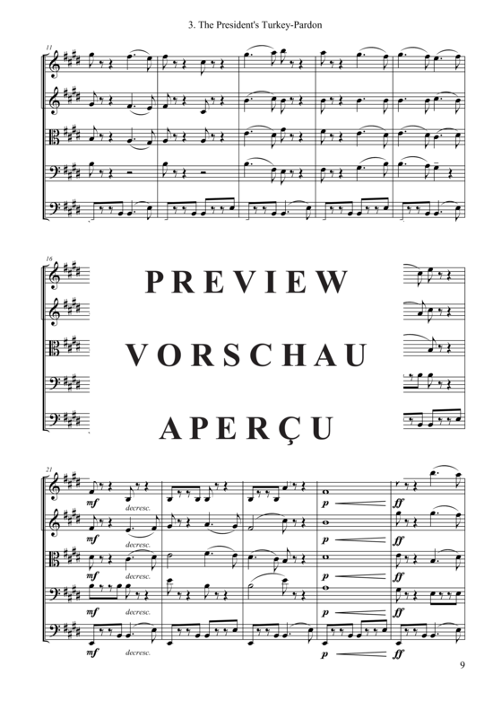 gallery: The President´s Turkey-Pardon , , (Streicher Quintett)