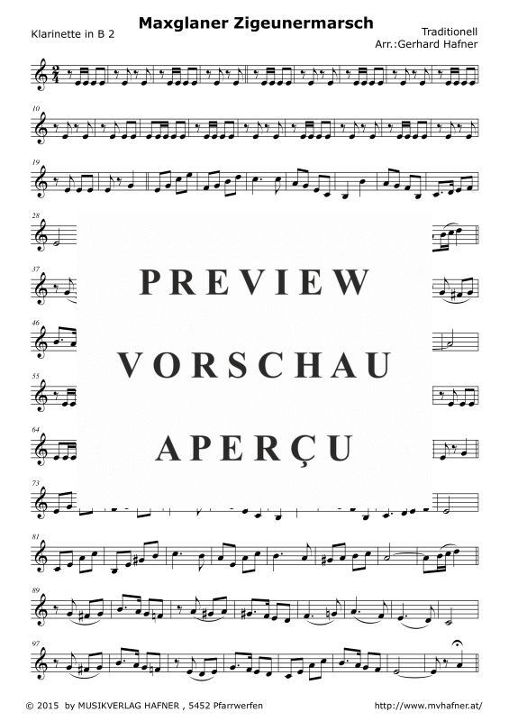 gallery: Maxglaner Zigeunermarsch, , (Klarinetten Quintett)