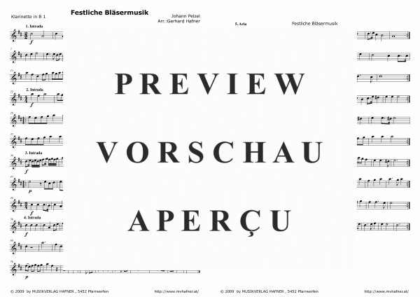 Product gallery: Page 4 of 9 Festliche Bläsermusik, , (Clarinet Quintet)