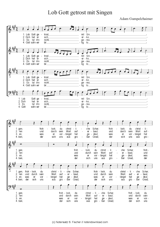 Produktbild zu: Lob Gott getrost mit Singen Adam Gumpelzhaimer