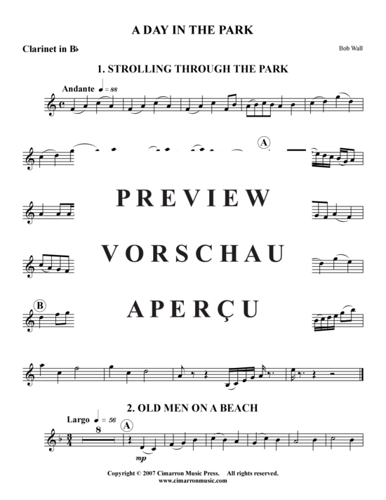 Produktgalerie: Seite 8 von 15 A Day in the Park – 3 Sätze , , (Holzbläser-Quintett)