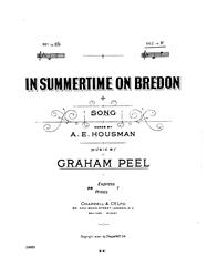 cover: In Summertime On Bredon, Graham Peel, Gesang, Klavier