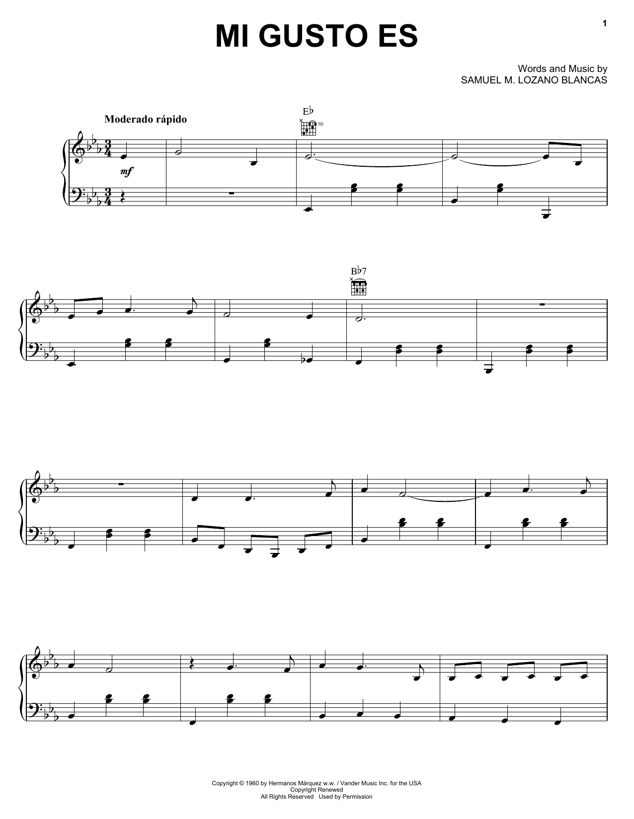Produktgalerie: Seite 1 von 1 Mi Gusto Es, Samuel M. Lozano Blancas, Gesang, Gitarre, Klavier