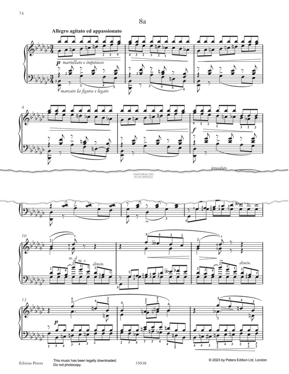 Produktgalerie: Seite 1 von 1 Etude in E-Flat minor, Adolph von Henselt, Klavier