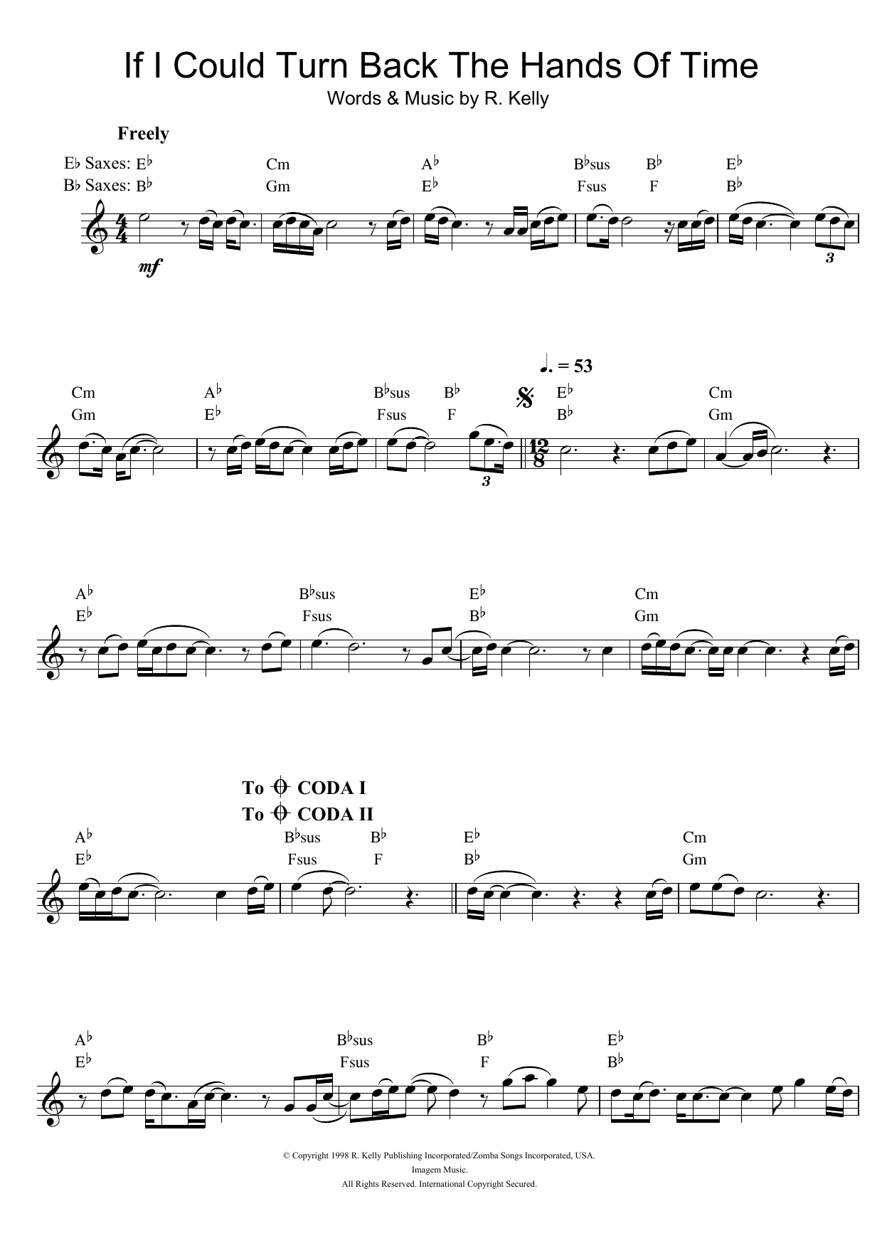 Product gallery: Page 1 of 1 If I Could Turn Back The Hands Of Time, R. Kelly