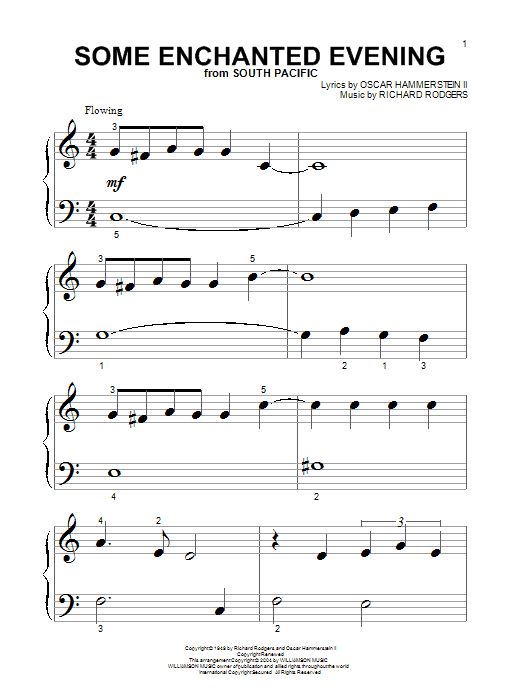 Produktgalerie: Seite 1 von 1 Some Enchanted Evening, Rodgers & Hammerstein, Klavier