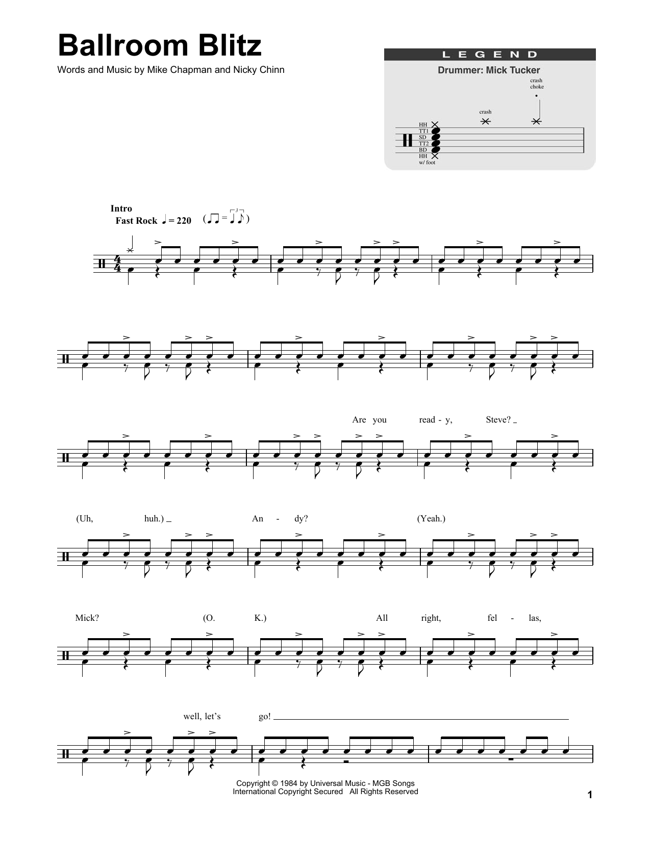 Product gallery: Page 1 of 1 Ballroom Blitz, Sweet