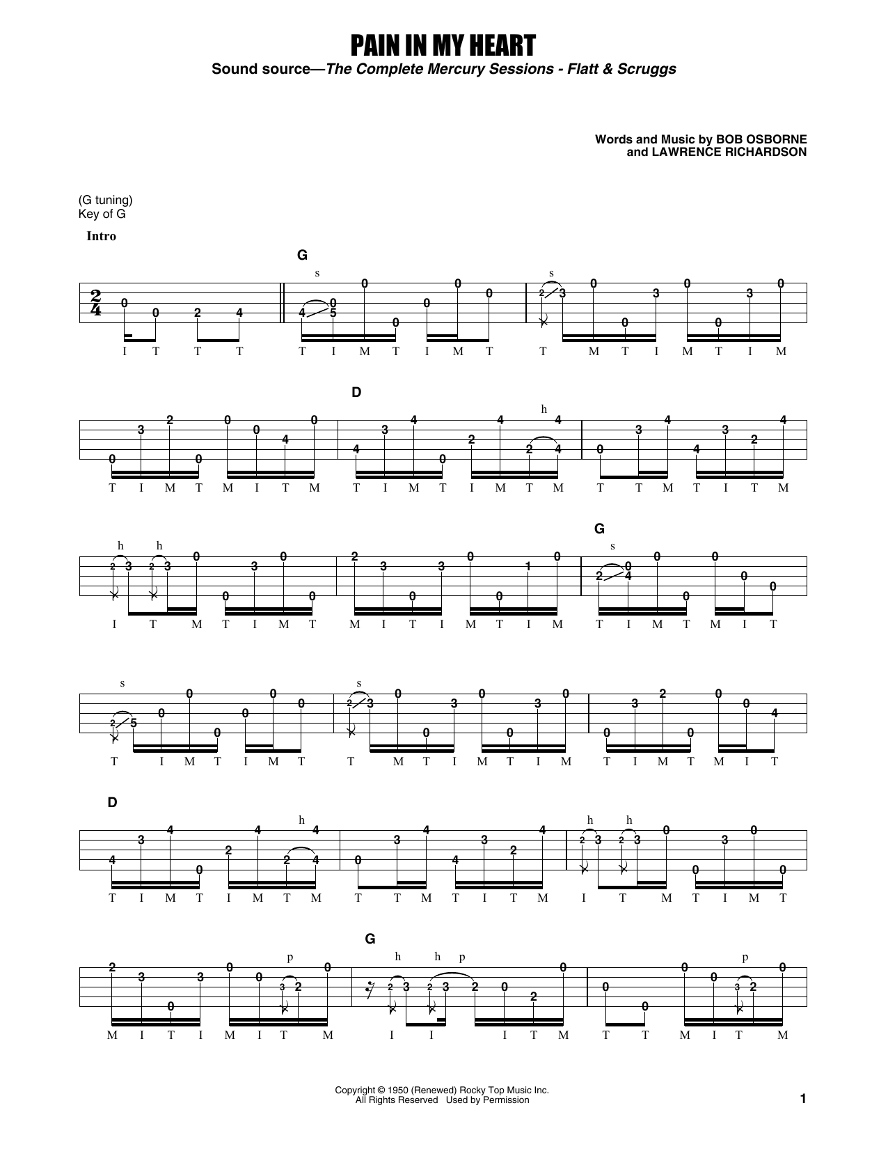 Produktgalerie: Seite 1 von 1 Pain In My Heart, Flatt & Scruggs, Banjo