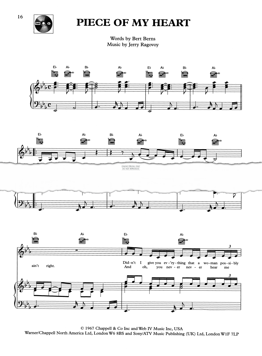 Product gallery: Page 1 of 1 Piece Of My Heart, Erma Franklin