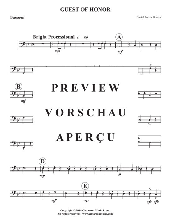 Produktgalerie: Seite 15 von 16 Guest of Honor , , (Holzbläser Quintett)