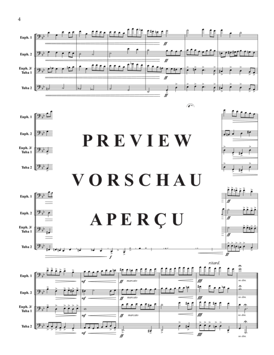 Product gallery: Page 5 of 19 Große Chromatische Fuge , , (Tuba Quartet: 2x Baritone, 2xTuba)