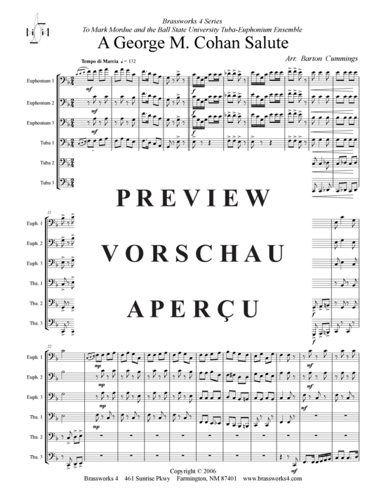 Product gallery: Page 2 of 21 George M. Cohan Salute , , (Tuba Ensemble)