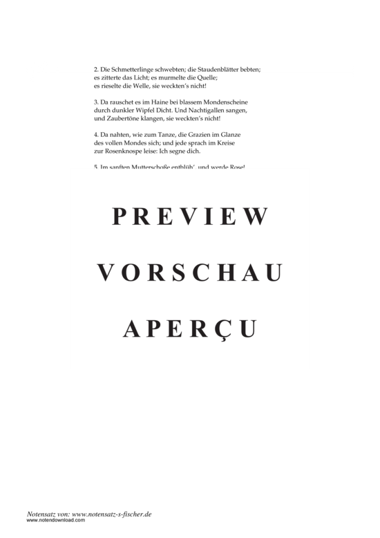 Product gallery: Page 3 of 3 Das Röschen , , Piano and Voice