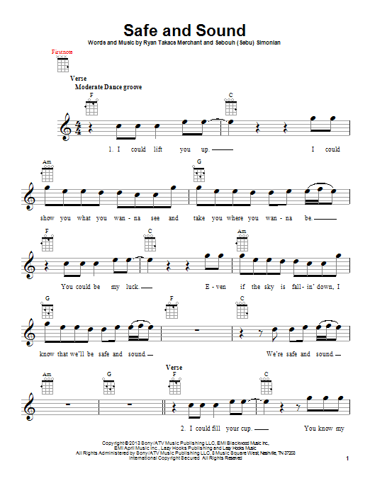 Product gallery: Page 1 of 1 Safe And Sound, Capital Cities