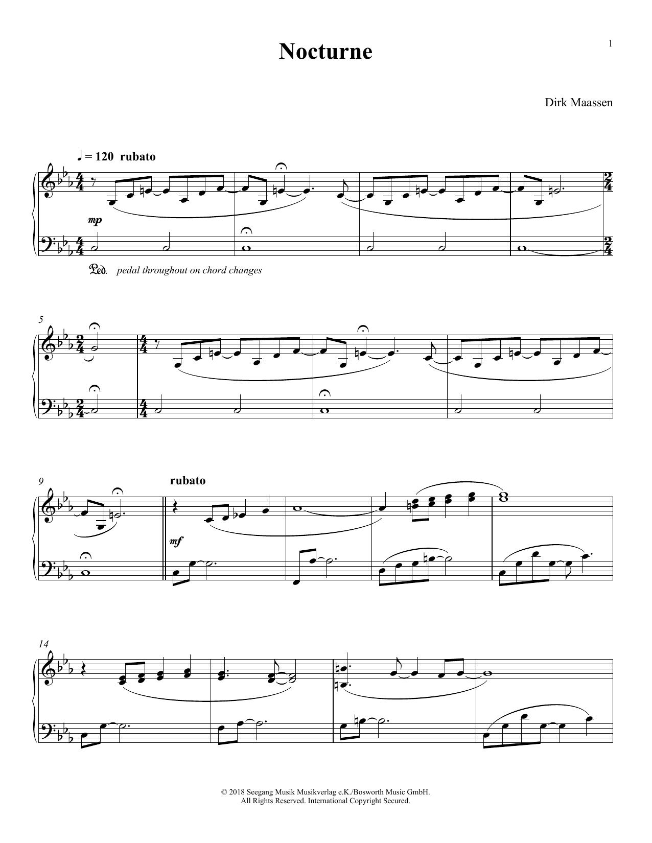 Produktgalerie: Seite 1 von 1 Nocturne, Dirk Maassen, Klavier