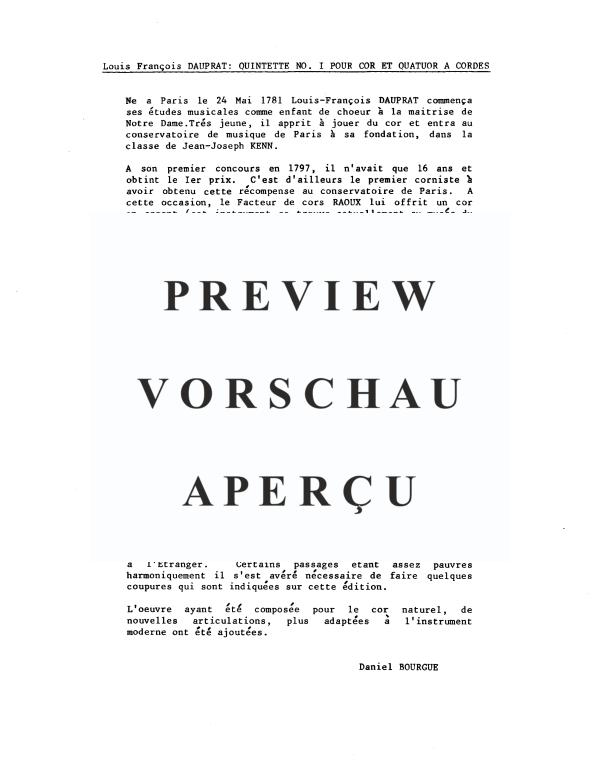 Produktgalerie: Seite 4 von 11 Quintett No. 1, , Gemischtes Ensemble Horn und Streicher Quartett - Einzelstimmen