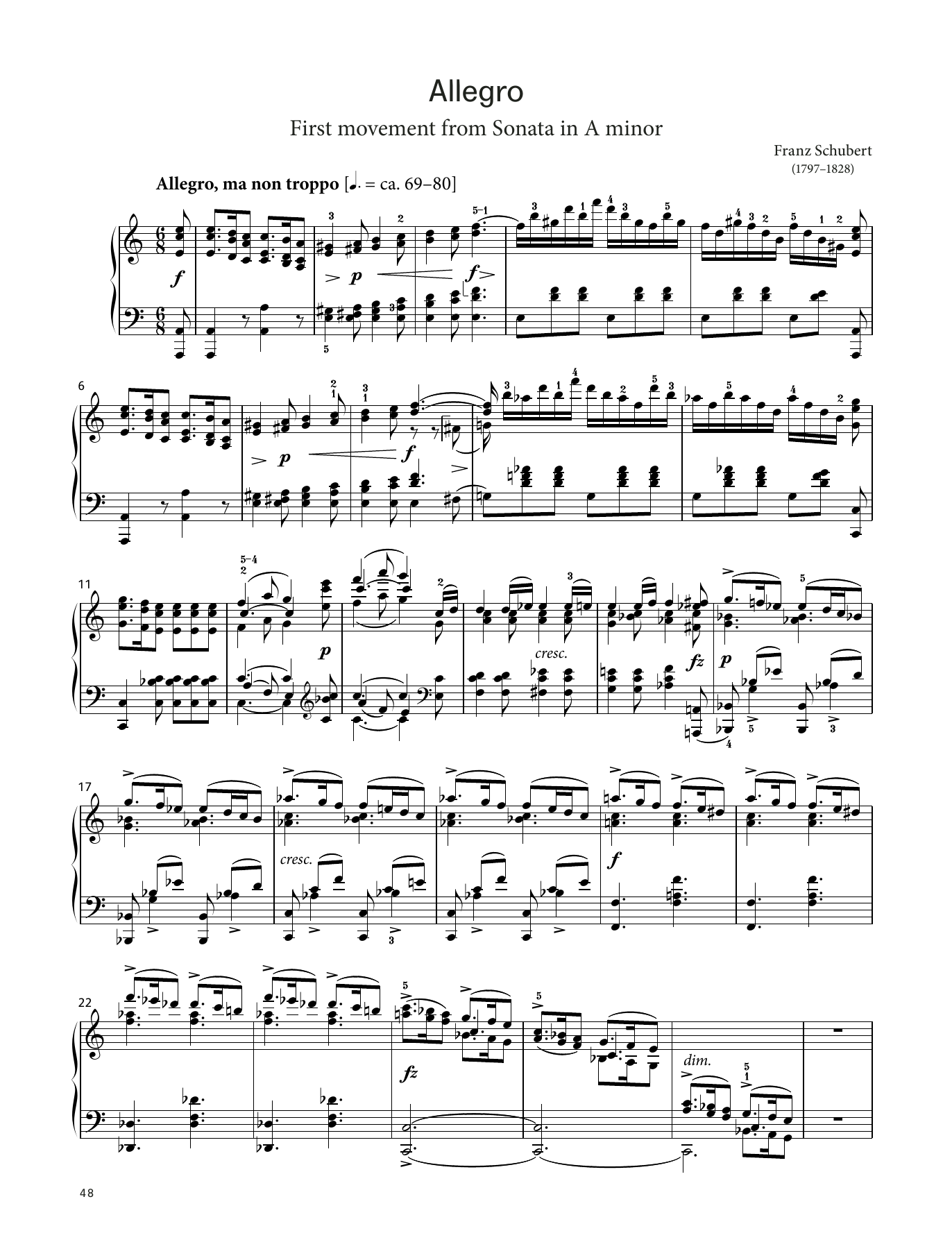 Product picture to: Allegro, D. 537 (LCME Piano 2018 Grade 8 List A)