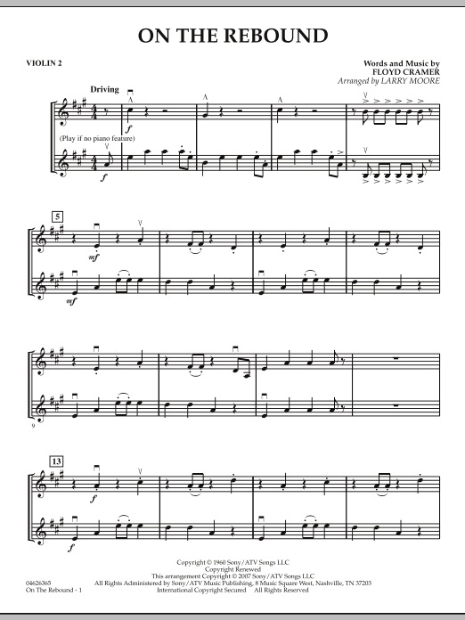 Produktbild zu: On the Rebound - Violin 2