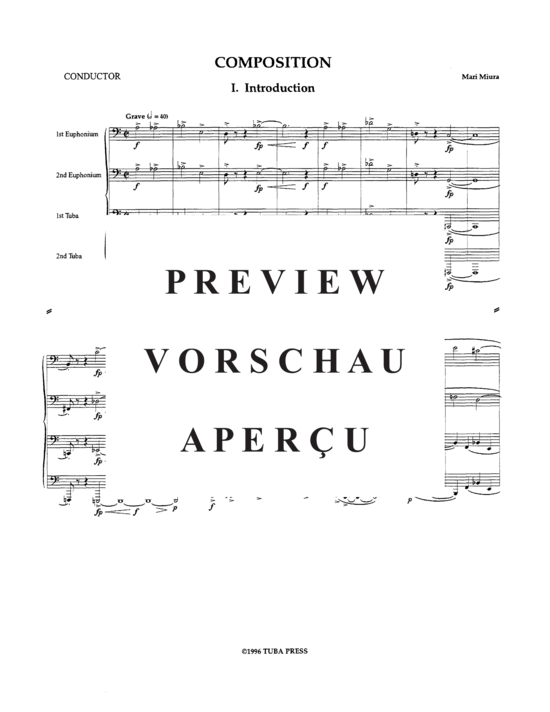 Product gallery: Page 3 of 21 Composition , , (Tuba Quartett EETT)