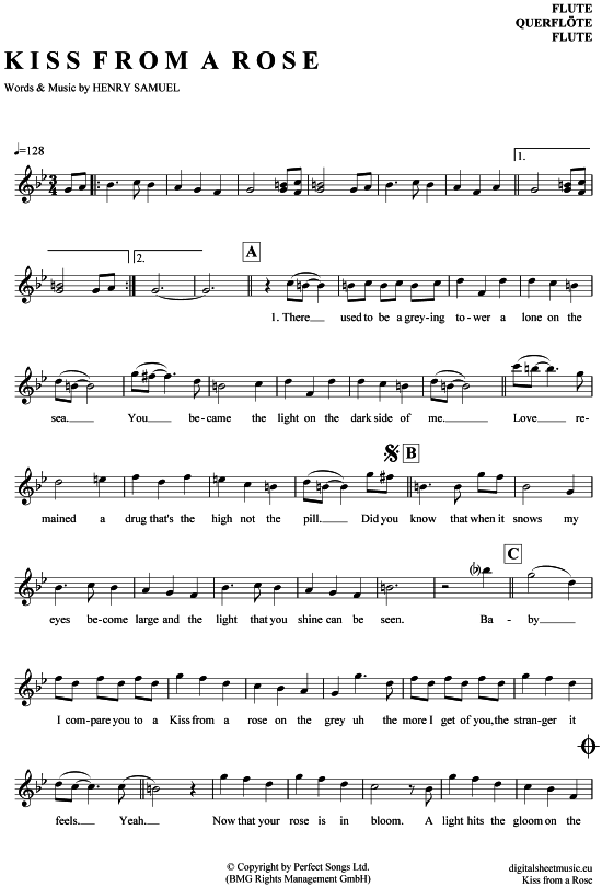 Product gallery: Page 1 of 4 Kiss from a rose , Seal, (transverse flute)