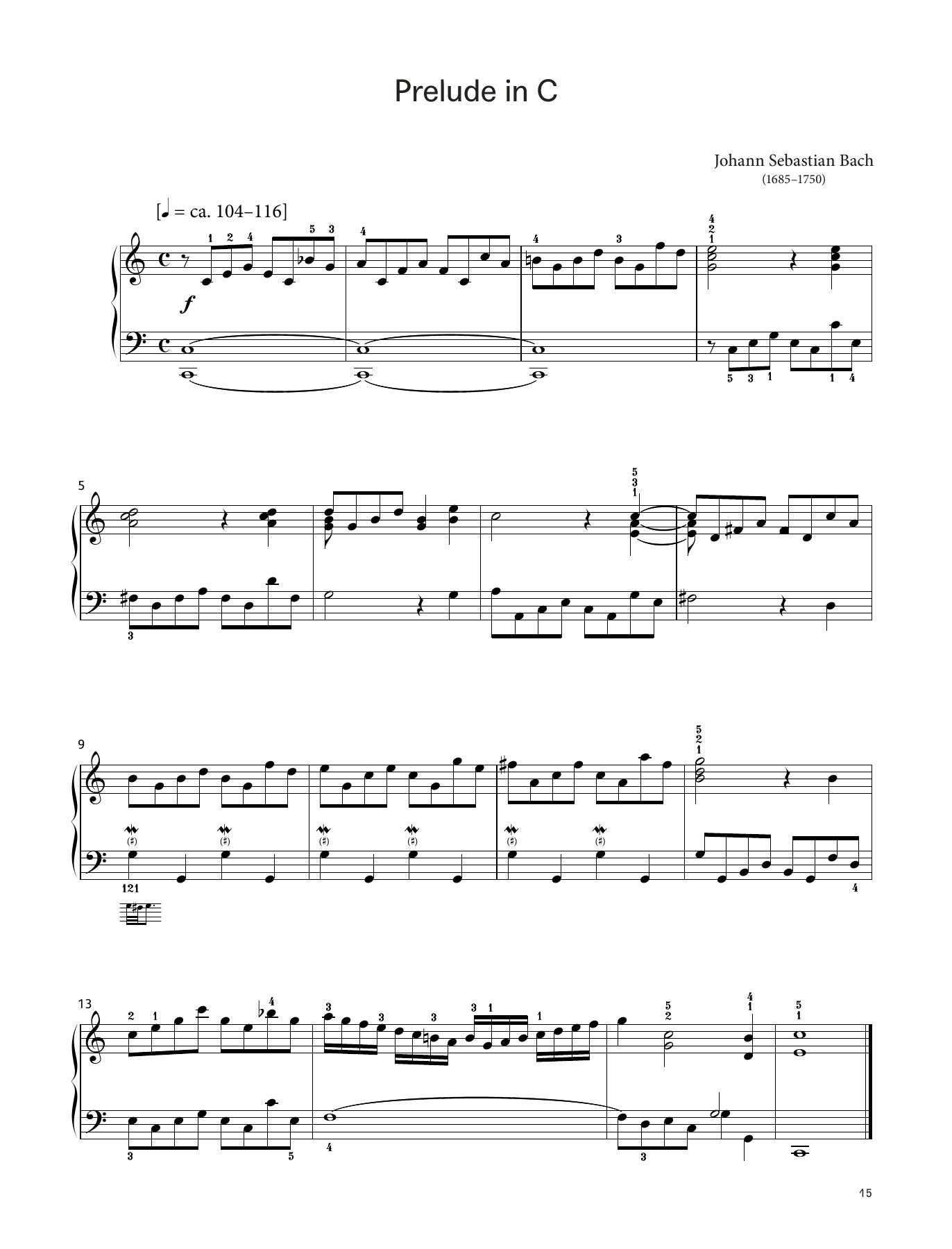 Produktgalerie: Seite 1 von 1 Prelude in C, BWV 939 (LCME Piano 2018 Grade 3 List A), Johann Sebastian Bach, Klavier