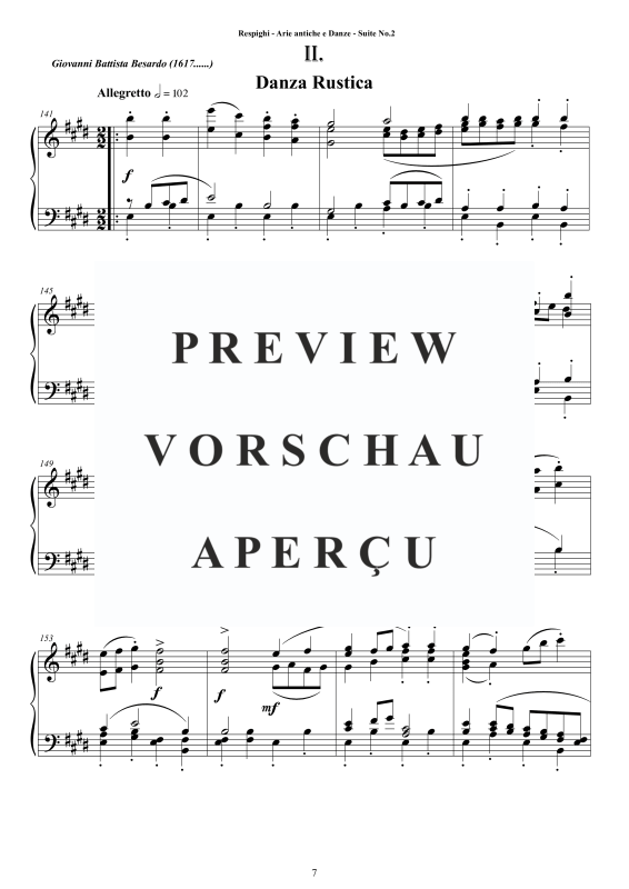 Produktgalerie: Seite 8 von 11 Suite No. 2 - Antiche Arie e Danze, , Klavier Solo