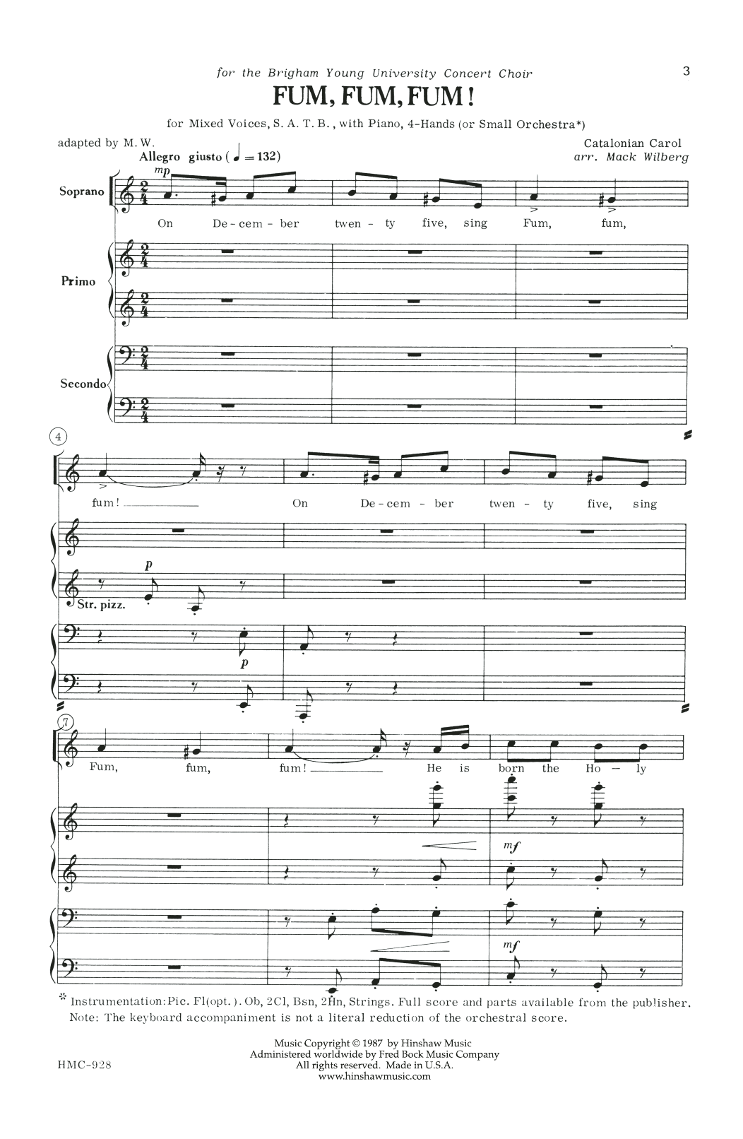 Produktgalerie: Seite 1 von 1 Fum, Fum, Fum!, Mack Wilberg, Chor