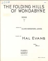 cover: The Folding Hills Of Wondabyne, Hal Evans, Gesang, Klavier