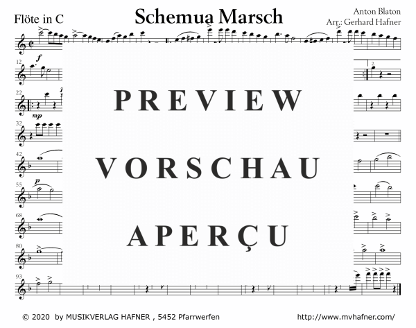 Product gallery: Page 10 of 11 Schemua-Marsch, , (large wind orchestra)
