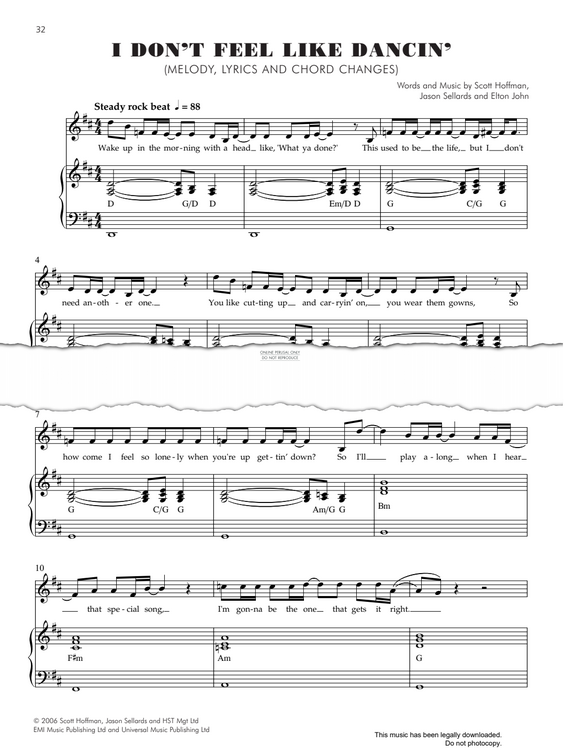 Produktbild zu: I Don't Feel Like Dancin'