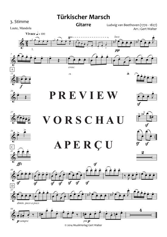 gallery: Türkischer Marsch , , (Quintett flexible Besetzung)