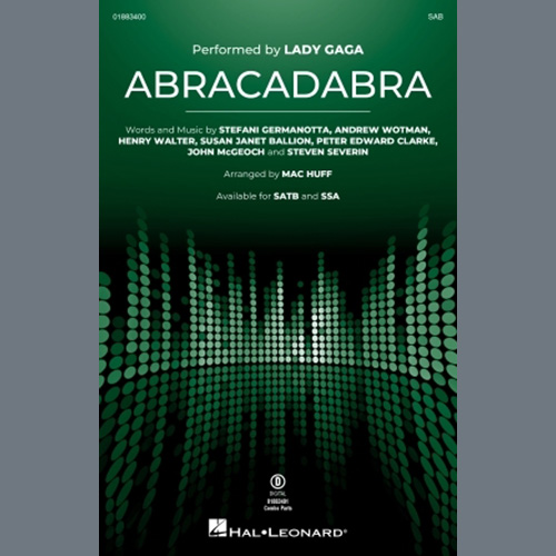 cover: Abracadabra (arr. Mac Huff), Lady Gaga