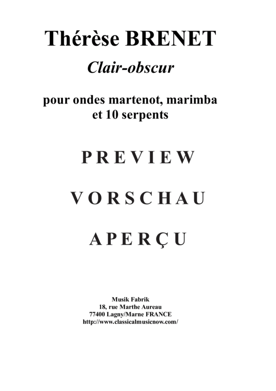 Product gallery: Page 2 of 21 Clair-obsucr , , (ondes martenot / marimba / ten serpents)