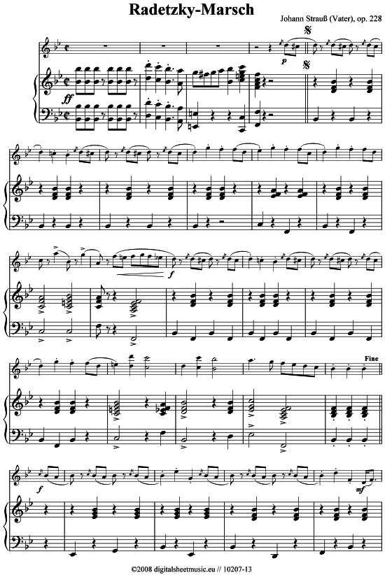 Product picture to: Radetzky-Marsch Johann Strauß (Vater)
