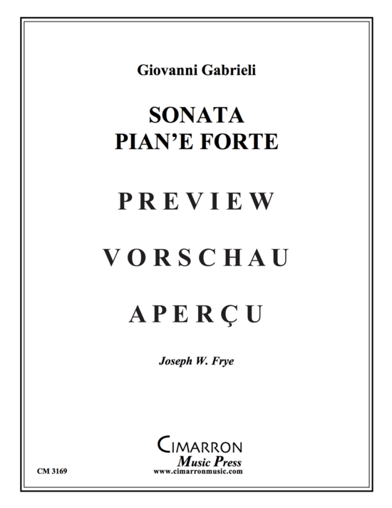 gallery: Sonata Pian´e Forte , , (Posaunen Ensemble 1-8 Posaunen)