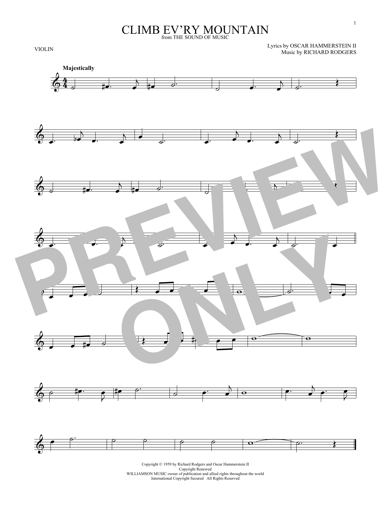 Product gallery: Page 1 of 1 Climb Ev'ry Mountain, Rodgers & Hammerstein