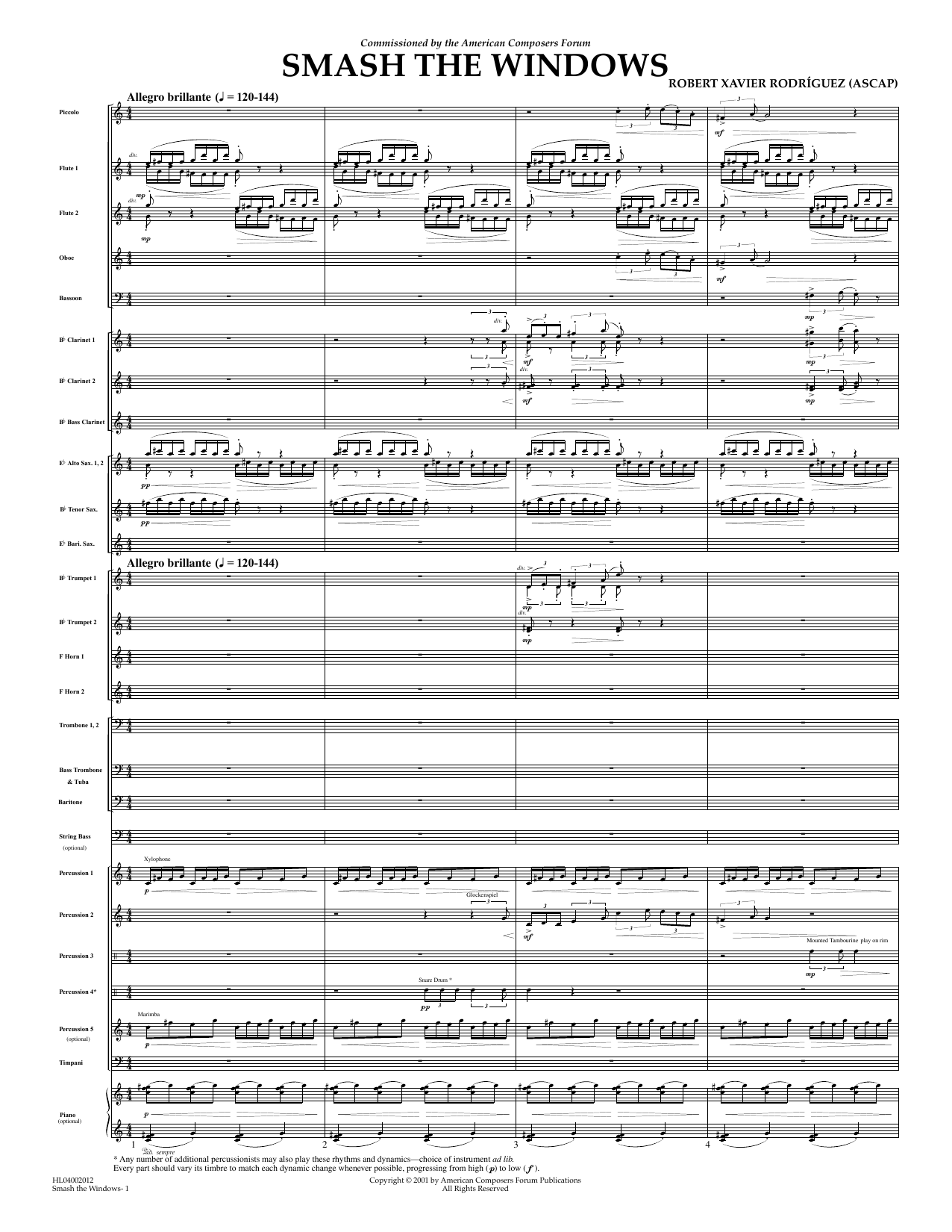 Product picture to: Smash the Windows - Full Score