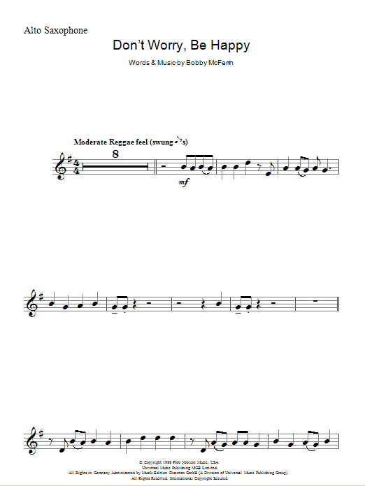 Product gallery: Page 1 of 1 Don't Worry, Be Happy, Bobby McFerrin