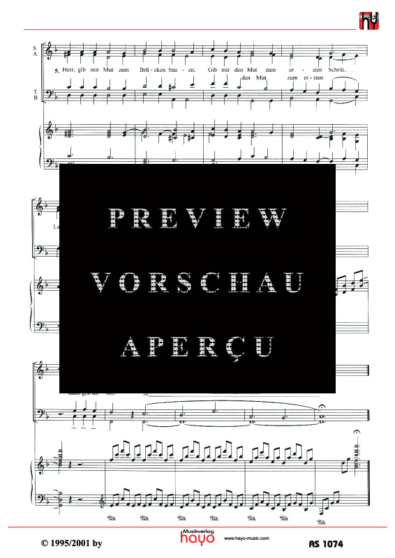 gallery: Ich möchte gere Brücken bauen, , (Gemischter Chor und Klavier)
