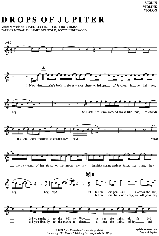 Product picture to: Drops of Jupiter Train