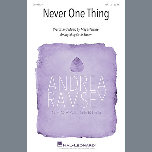 Produktbild zu: Never One Thing (arr. Corie Brown)