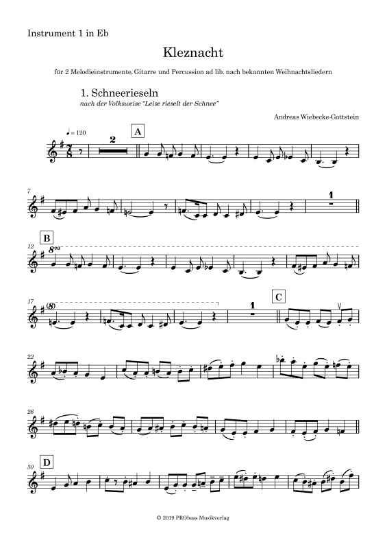 gallery: Kleznacht, , 1st Part In E Flat For Quartet