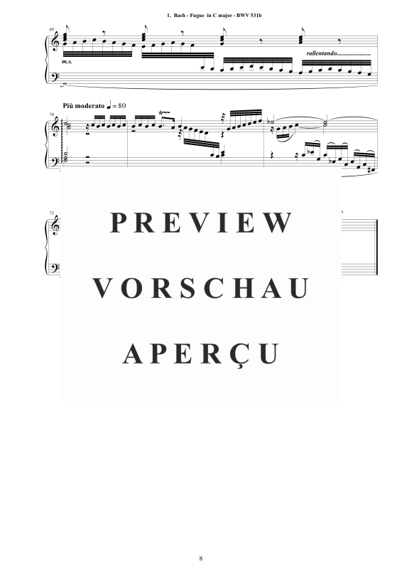 Product gallery: Page 9 of 11 70 Fugen für Klavier - Complete Scores, , Solo Piano