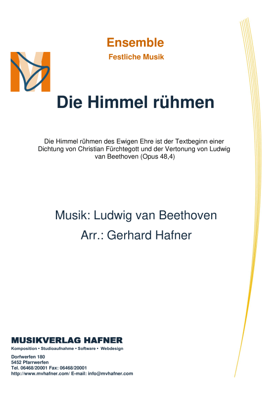 Produktbild zu: Die Himmel rühmenLudwig van Beethoven