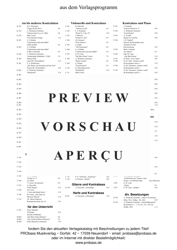 gallery: Four Klezmer Songs, , Double Bass Solo