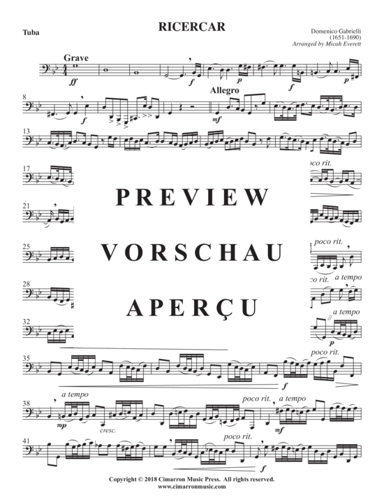 Product gallery: Page 3 of 4 Ricercar , , (Tuba Solo)