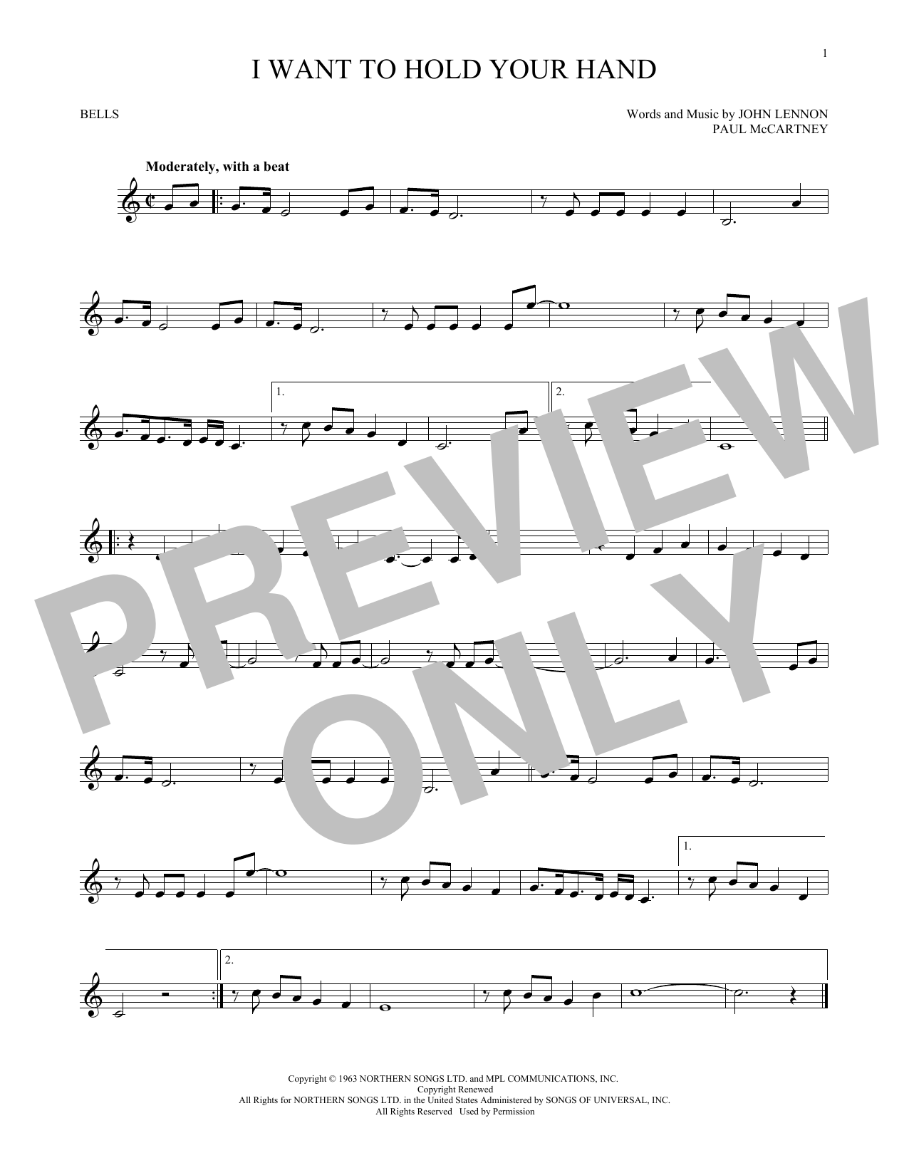 Produktbild zu:  I Want To Hold Your Hand - The Beatles