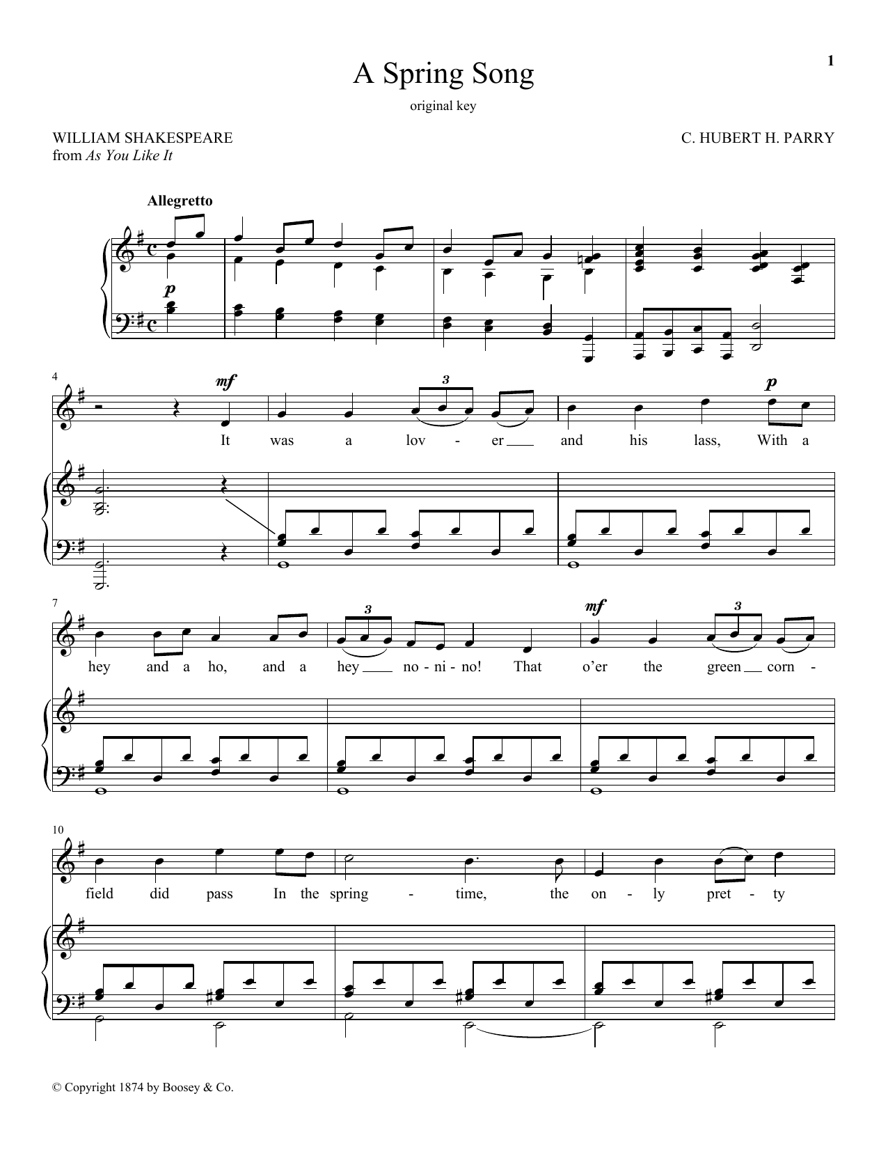 Produktbild zu: A Spring Song, Op. 21, No. 2